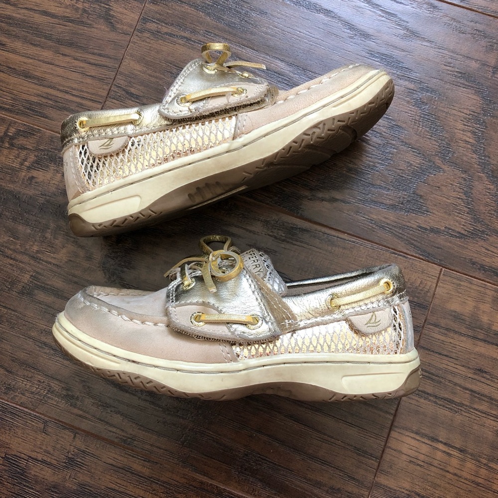 Sperry Top-Sider | Girls | Gold | Boat Shoes 10